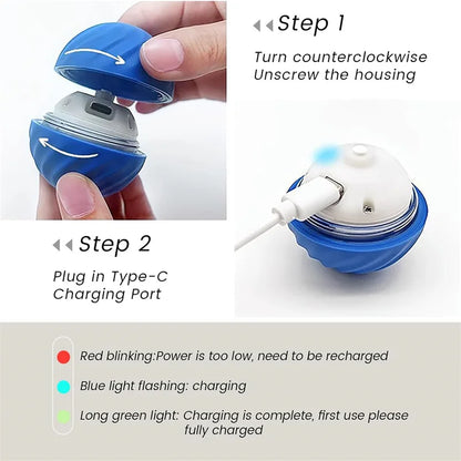 Smart Dog Toys Ball Electronic Interactive Pet Toy Moving Ball USB Automatic Moving Bouncing for Puppy Birthday gift Cat Product Beauty World Shop