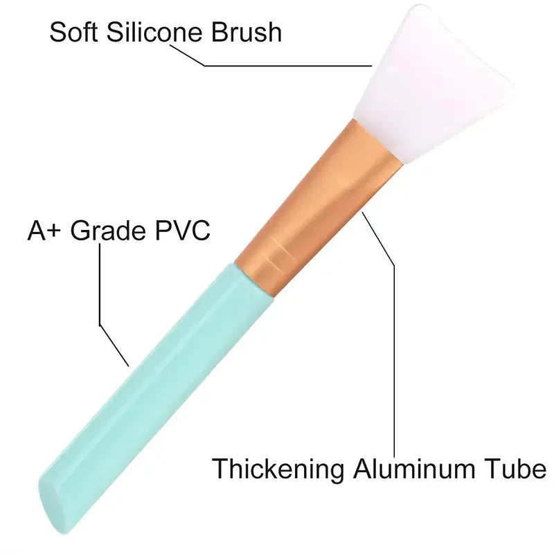1/4/5/6-pack advanced silicone facial mask brush - mild and soft, suitable for all skin types, formaldehyde free Beauty World Shop