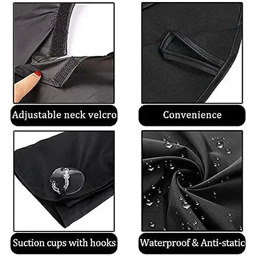 Male Shaving Apron Beard Catcher Cape Care Bib Face Shaved Hair Adult Bibs Shaver Cleaning Hairdresser Gift for Man Clean Apron Beauty World Shop
