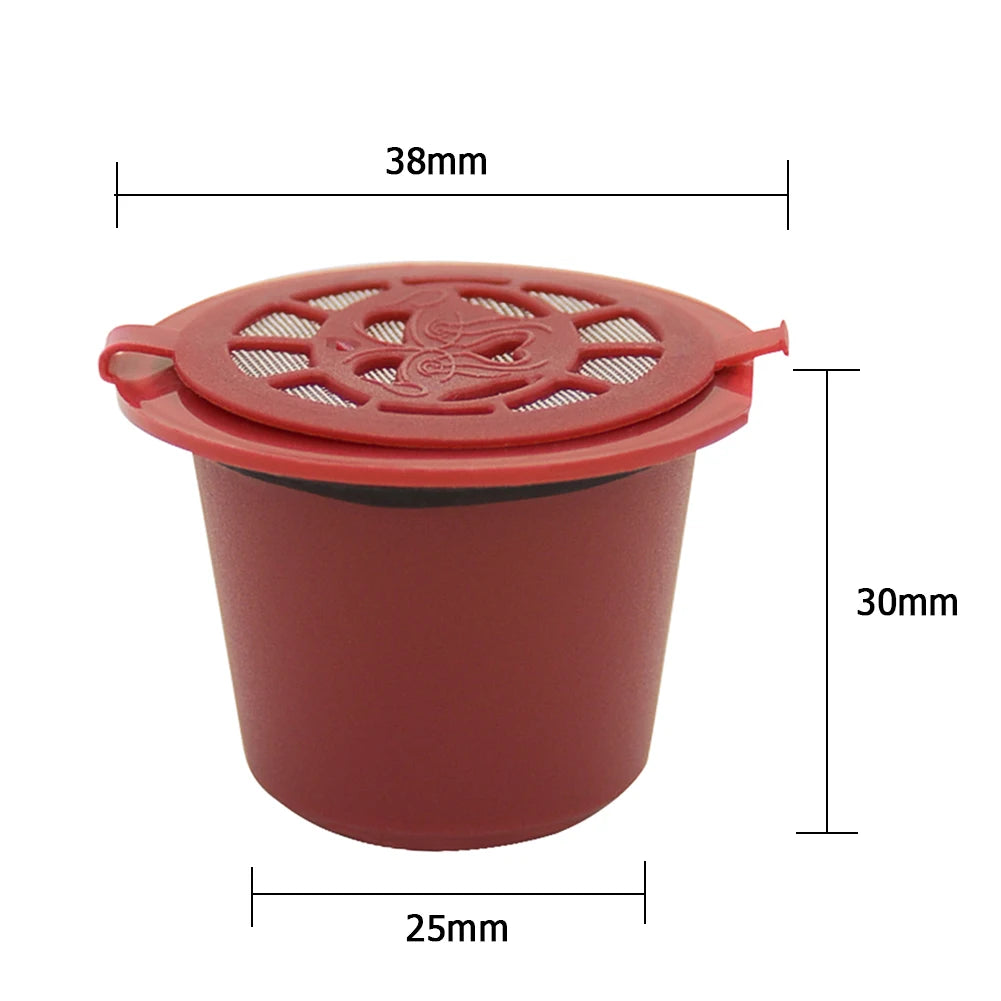 3pcs Refillable Reusable Coffee Capsule Filters for Nespresso Machine Beauty World Shop