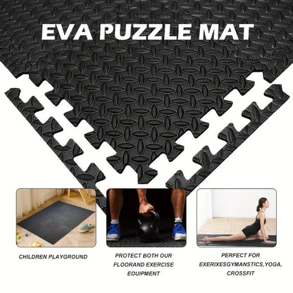 8/16 Pcs Foam Fitness Non Slip Yoga Mat Fitness Floor Tile Protection Pad Fitness Equipment Mat Suitable for Indoor Fitness Beauty World Shop