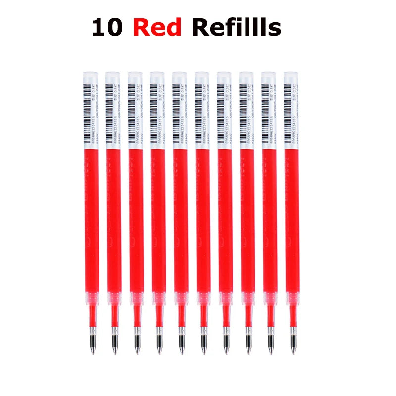 KACO Gel Pens Press Signature Pen Stationery Metal Pen Clip 0.5mm Black Ink Quicking Drying Large Capacity 800M Smooth Writing Beauty World Shop