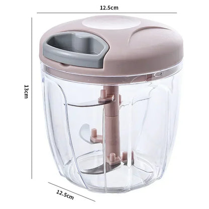 Crusher Vegetable Onion Cutter Kitchen Cooking Accessories 500/900ML Manual Meat Mincer Garlic Chopper Rotate GarlicPress Beauty World Shop