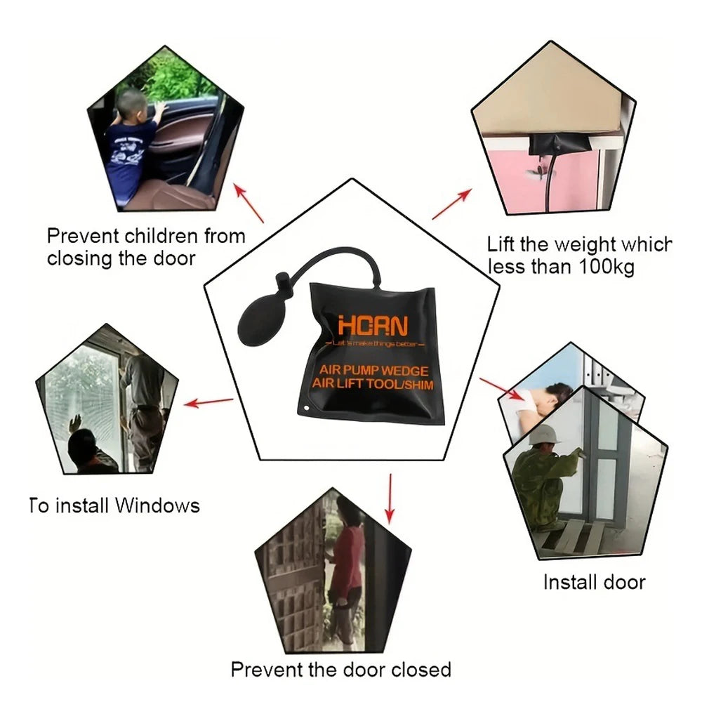 Air Pump Wedges Inflatable Airbag For Door Windows Car Powerful Installation Alignment Repair Tool Door Window Installation Beauty World Shop