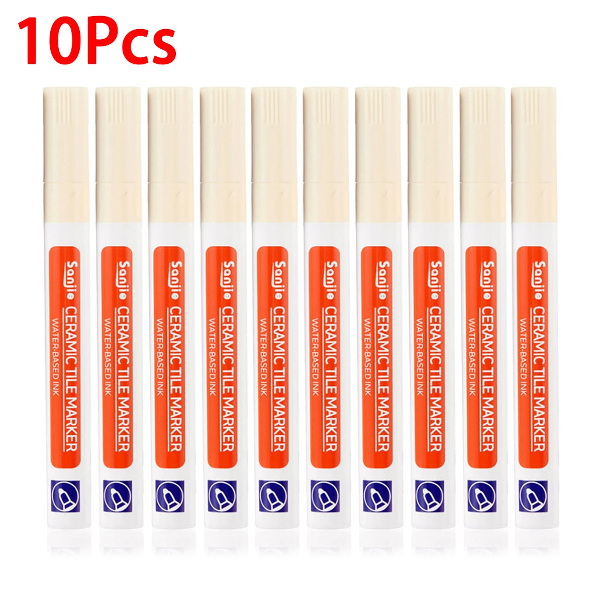 1Pcs Waterproof Ceramic Tile Grout Marker Pen, White Tile Repair Pen with Anti-Mold Filler, Bathroom Floor Tile Gap Cleaning Pen Beauty World Shop