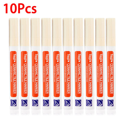 1Pcs Waterproof Ceramic Tile Grout Marker Pen, White Tile Repair Pen with Anti-Mold Filler, Bathroom Floor Tile Gap Cleaning Pen Beauty World Shop