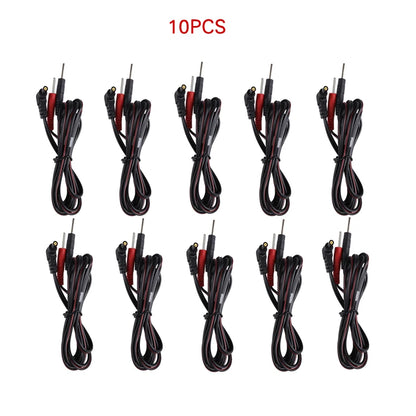 Electrode Lead Wires TENS Conductive Standard Pin for Ems Massage Electrode Pad Standard Pin  Digital Tens Machine Health Care Beauty World Shop