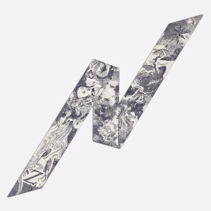 26 Letters Tarot Constellation Bag Scarf Twill Silk Scarves Women New Neckerchief Hair Headbands Beauty World Shop