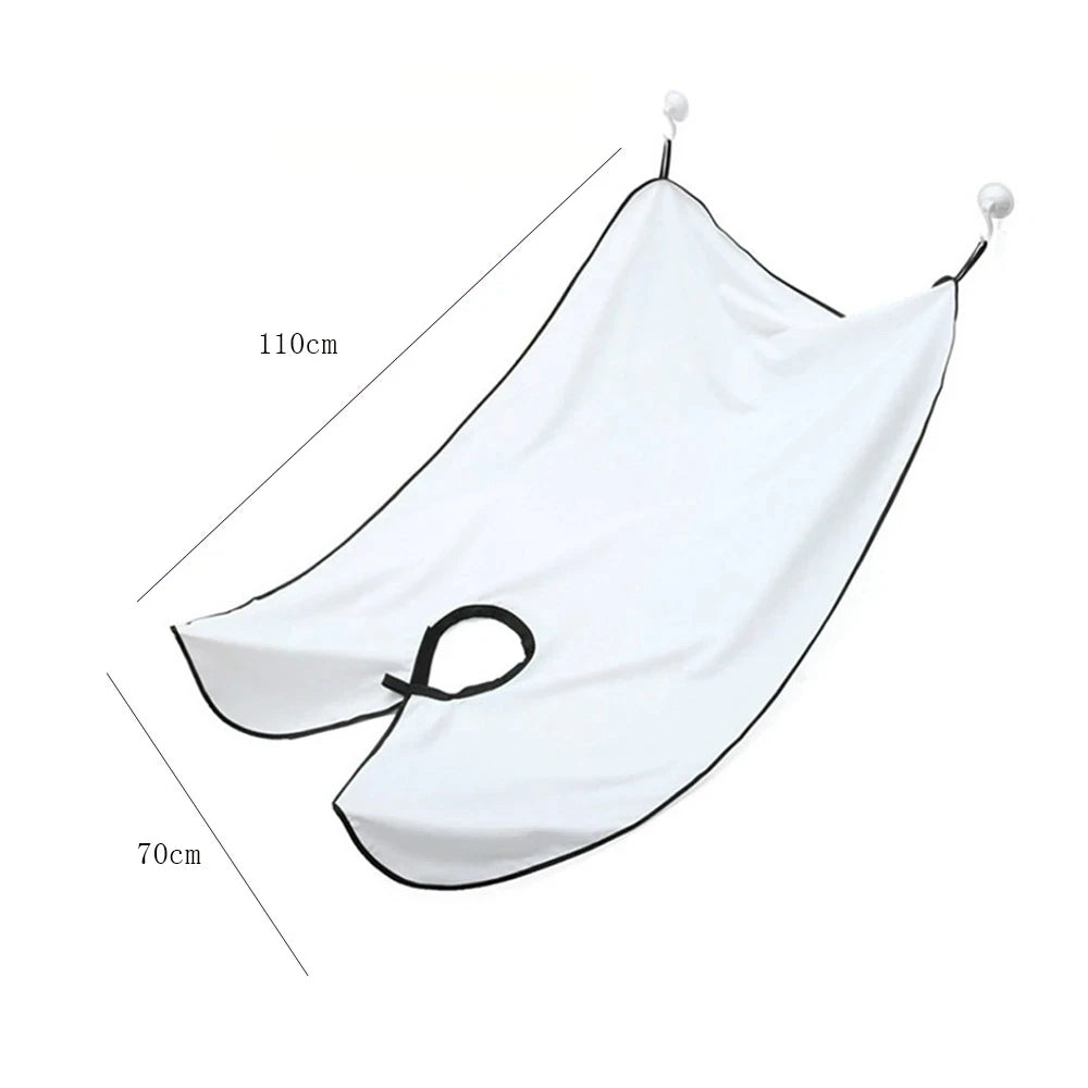 Male Shaving Apron Beard Catcher Cape Care Bib Face Shaved Hair Adult Bibs Shaver Cleaning Hairdresser Gift for Man Clean Apron Beauty World Shop