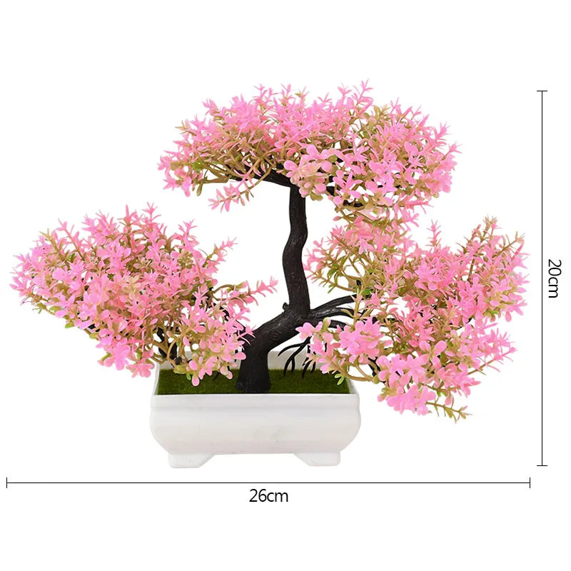 Artificial Plants Bonsai Small Tree Pot Fake Plant Flowers Potted Ornaments For Home Room Table Decoration Hotel Garden Decor Beauty World Shop