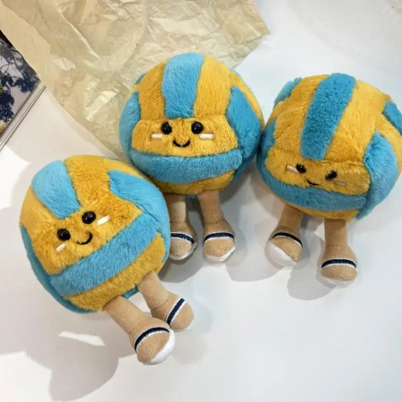 Soft Plush Cartoon Volleyball Toy, Fun Sports-Themed Keychain and Bag Decor Beauty World Shop