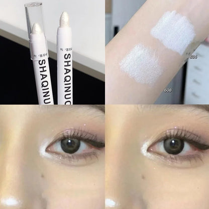 Matte Eyeshadow Stick White Eyeliner Shimmer Silver Highlighter Pen Beauty World Shop
