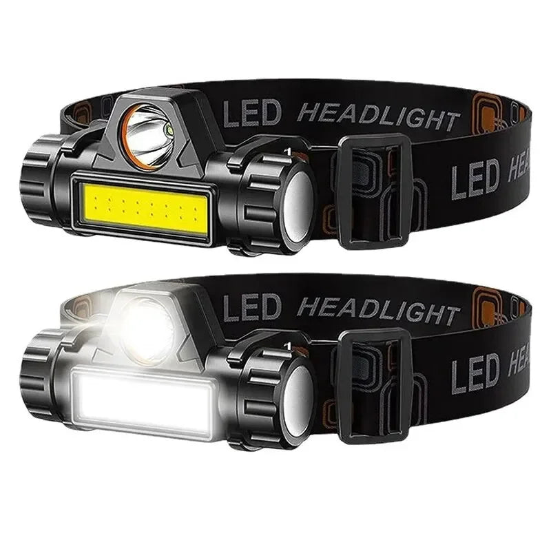 Rechargeable COB LED USB Headlamp Strong Magnetic Powerful Headlight Super Bright Waterproof Head Torch For Outdoor Fishing Beauty World Shop