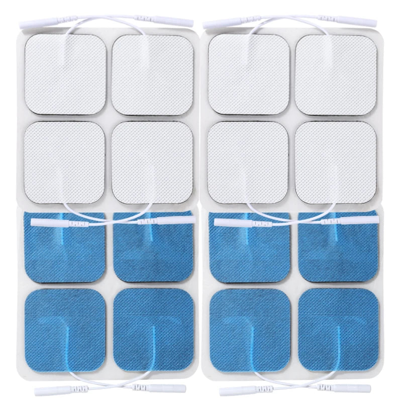 20/10-Pack 5x5cm Non-woven Electrode Pads Reusable for Muscle Stimulator TENS Acupuncture Digital Massage Machine Beauty World Shop