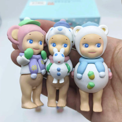 Sonny Angel Blind Box Winter Wonderland Series Mini Anime Figures Ornaments Dolls Fans Children Christmas Birthday Gift Beauty World Shop