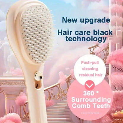 1pcs Magic Retractable Hair Comb-Anti-Static Scalp Massaging & Detangling Brush for All Hair Types Holiday Gift Box Beauty Tool Beauty World Shop