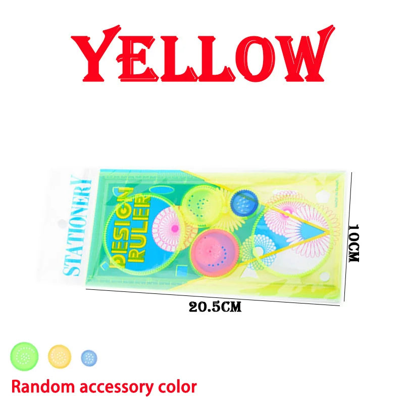 Geometry Spirograph Drawing Stencils Set Painting Template Art Crafts Creative Kids Educational Toy Variety of Flowers Ruler Beauty Fashion