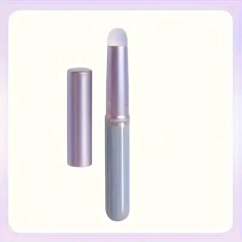Professional round headed lipstick brush with cap, handheld palm brush, suitable for all skin types, lip brush applicator Beauty World Shop