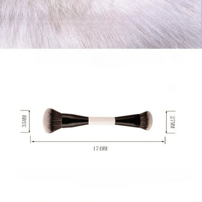 Double end foundation make-up face brush Double end powder red contour and eye shadow correction makeup brush
