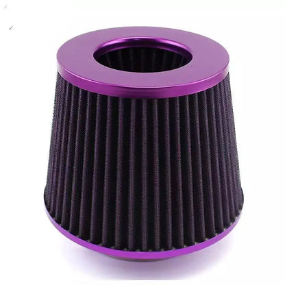 76MM 3 Inch Car Air Filters Vent Filter High Flow Intake Kit Mesh Cone Engine Protector Replacement Auto Accessories Universal Beauty World Shop