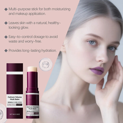 Korean Calcium Volume Multi Balm Stick Collagen Facial Moisturizing Stick Lip Balm Anti-wrinkle Cream Firming Soften Skin Care Beauty World Shop