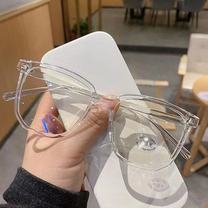 Anti-blue Light Glasses for Women with Regular Eyeglass Frame Finished Retro Flat Light Frame Beauty World Shop