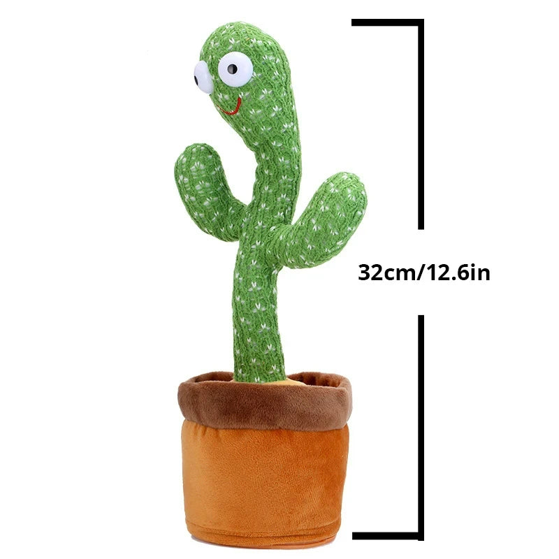 1pc Dancing Cactus Toy,Repeat Talking ,Song Speaker Wriggle Dancing Sing Talk, Plushie Stuffed ,Interaction and Decoration Beauty Fashion