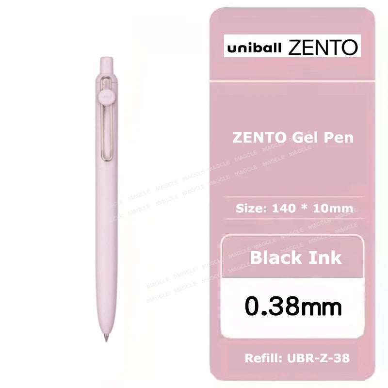 uniball ZENTO Standard 0.38/0.5mm Gel Pens,Water-Based Smooth Writing Roller Ball Pens Fit for a variety of occasions Stationery Beauty World Shop
