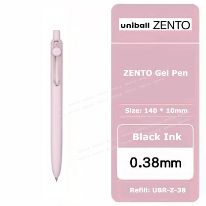 uniball ZENTO Standard 0.38/0.5mm Gel Pens,Water-Based Smooth Writing Roller Ball Pens Fit for a variety of occasions Stationery Beauty World Shop