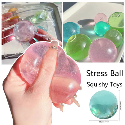 Blue Maltose Squishy Toys Anti Stress Sensory Fidgets Toy Soft Simulated Transparent Blue Maltose Slow-rebound Decompression Toy Beauty World Shop