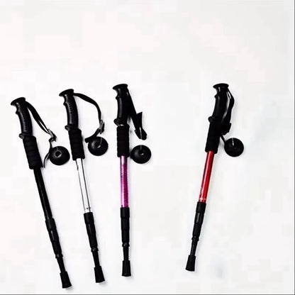 Trekking Poles Shock Absorption Foldable Ultralight Hiking Pole Suitable For Outdoor Camping Mountaineering Backpacking And Trip Beauty World Shop