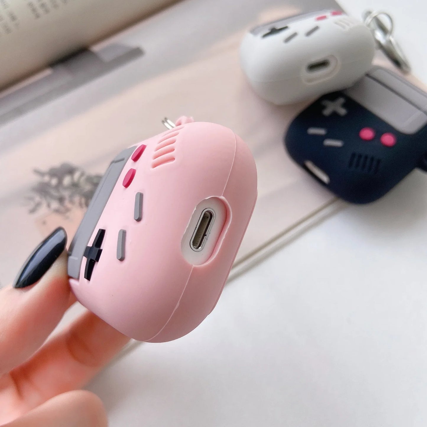 Fashion Classic Retro Game Console Earphone Case For Airpods 4 1 2 3 Pro For AirPods Pro2 Generation Gameboy Silicone Headpho