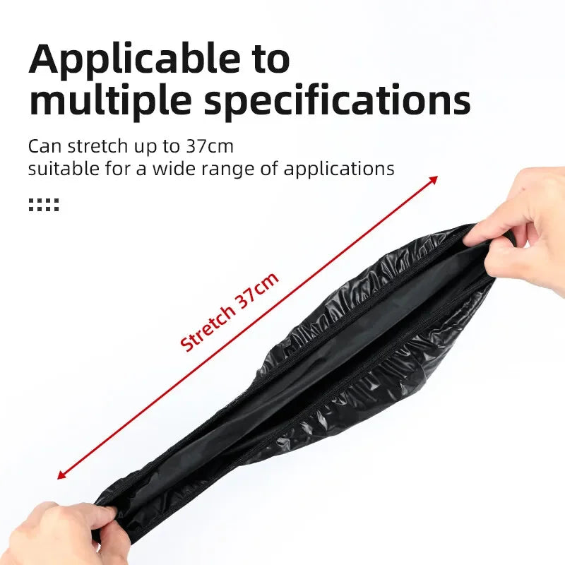 Waterproof Bicycle Saddle Cover High Elastic Road Bicycle Seat Cover Foldable Portable MTB PVC Saddle Cover Bike Accessories Beauty World Shop