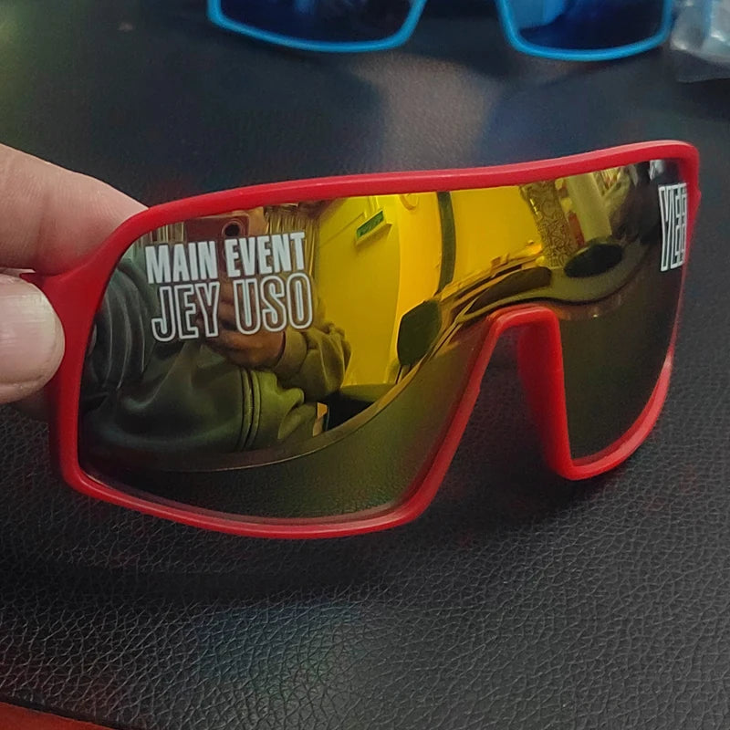 Jey Uso YEET Sunglasses Sports Shades MAIN EVENT Blue Glasses Bloodline USOS RARE Colors Motorcycle Glasses Beauty World Shop