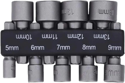 9pcs/set 5mm-13mm Hex Sockets Sleeve Nozzles Nut Driver Set Screwdriver Set Schroevendraaier Set Bits Sets Tools Socket Wrenches Beauty World Shop