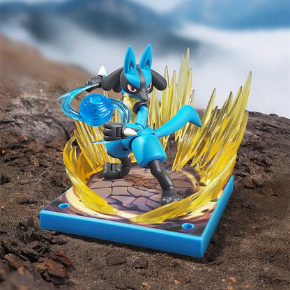 Blokees Pokemon Adventure Prologue Snorlax Cinderace Scyther Lucario Monster Action Figure Model Assembling Toys Birthday Gifts Beauty World Shop