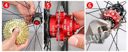 MUQZI Single Speed Cassette Cog 12T 13T 14T 15T 16T 17T 18T 19T 20T 21T 22T Bike Cassette Conversion Kit Beauty World Shop