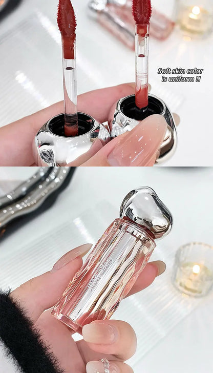 Crystal translucent lip glaze moisturizing water is not easy to fade natural color mouth red lip glaze Beauty World Shop