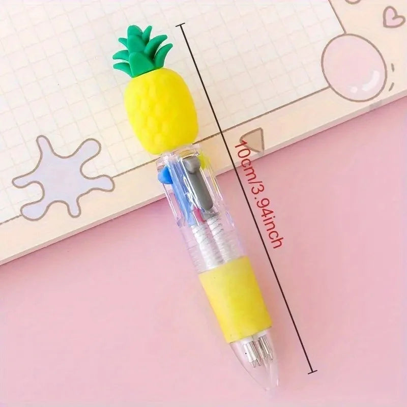 5-20Pcs/Lot Cute Cartoon 4 Color Mini Ballpoint Pen KawaiiUnicorn Flamingo Retractable Stationery Gift SchooOoffice Supplies Beauty World Shop