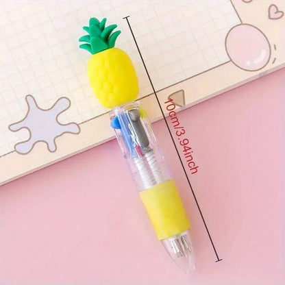 5-20Pcs/Lot Cute Cartoon 4 Color Mini Ballpoint Pen KawaiiUnicorn Flamingo Retractable Stationery Gift SchooOoffice Supplies Beauty World Shop