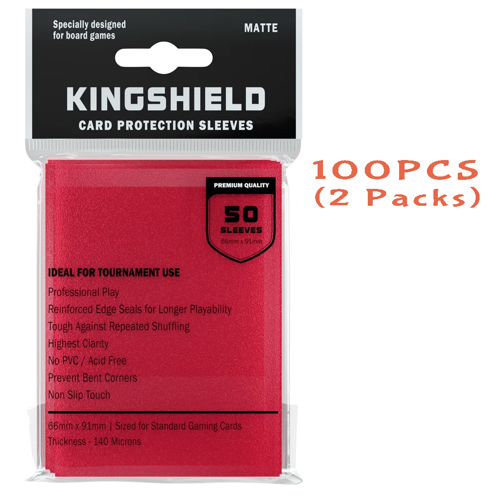 100PCS Matte Colorful Standard Size Card Sleeves TCG Trading Cards Protector Tarot Shield Board Games Cover PKM 66x91mm Beauty World Shop