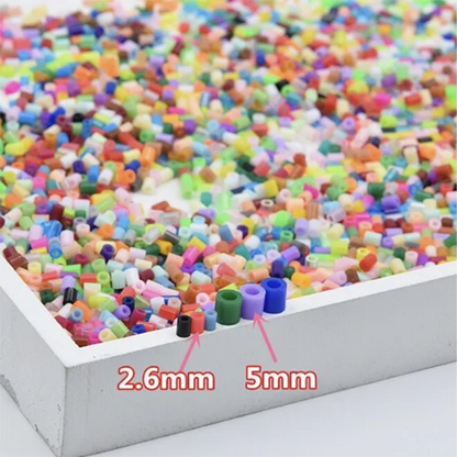 2.6mm/2000pcs/bag Hama Beads PUPUKOU Perler DIY Kids Iron Beads Fuse Handmade Gift Children Toy Beauty World Shop