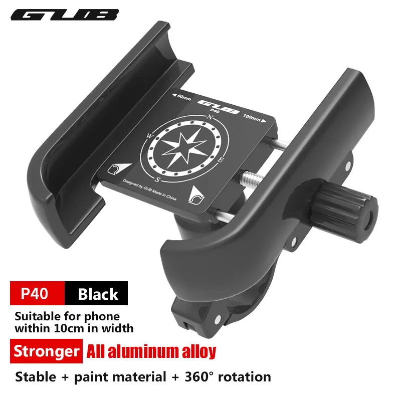 GUB Aluminum Bicycle Phone Holder Metal Bike Cell Mobile iPhone Stand for Motorcycle Scooter Handlebar Bike Headsets Stem Mount Beauty World Shop