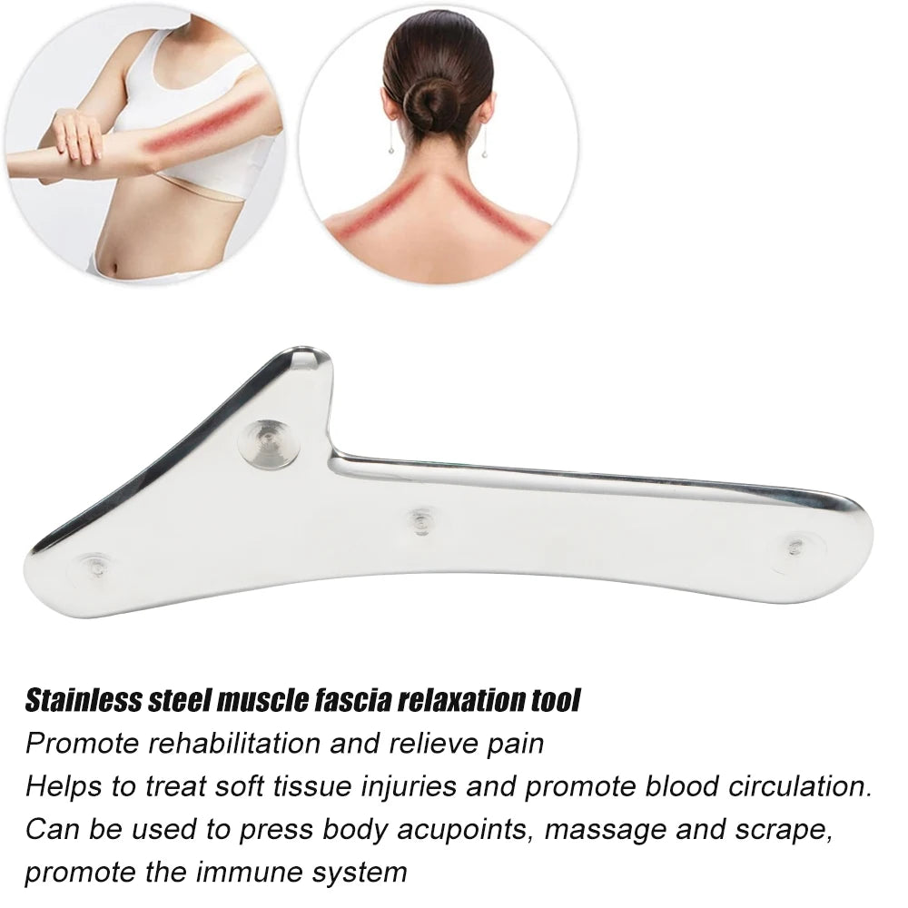 1PCS Stainless Steel Gua Sha Scraping Massage Tool IASTM Tools Great Soft Tissue Mobilization Tool Beauty World Shop