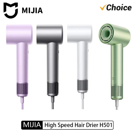 New MIJIA H501 High Speed Anion Hair Dryers Wind Speed 62m/s 1600W 110000 Rpm Professional Hair Care Quick Drye Negative Ion Beauty World Shop