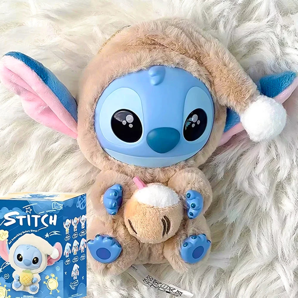 2025 HOT New Stitch Eat Some Thing Before Sleep Series Vinyl Blind Box Bag Pendant Cute Plush Doll Mystery Box Toy SurpriseGifts Beauty World Shop