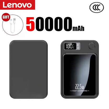 Lenovo 2026 200000mAh Magnetic Wireless Power Bank Portable Fast Charger For Magsafe Auxiliary Battery For iphone Huawei Samsung Beauty World Shop