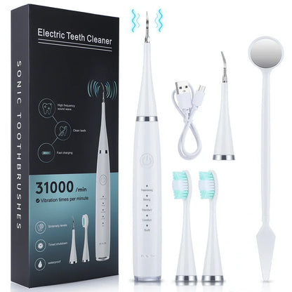 Ultrasonic scaler for teeth cleaning tartar removal plaque removal rechargeable teeth whitening oral care and dental cleaner Beauty World Shop
