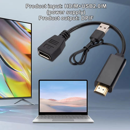 HDMI-Compatible To DisplayPort Cable 4K@60Hz 2K@120Hz HDMI-Compatible Source To DP Display Monitor Cable for PC Laptop PS5 Xbox Beauty World Shop