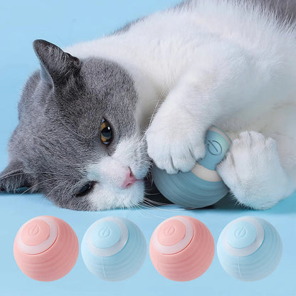 Automatic Moving Cats Toy Interactive Ball Rechargeable Rolling Electric Ball Home Pet  Accessories Things for  Supplies Beauty World Shop